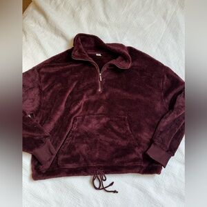 Old Navy Cropped Boxy Fleece Size M